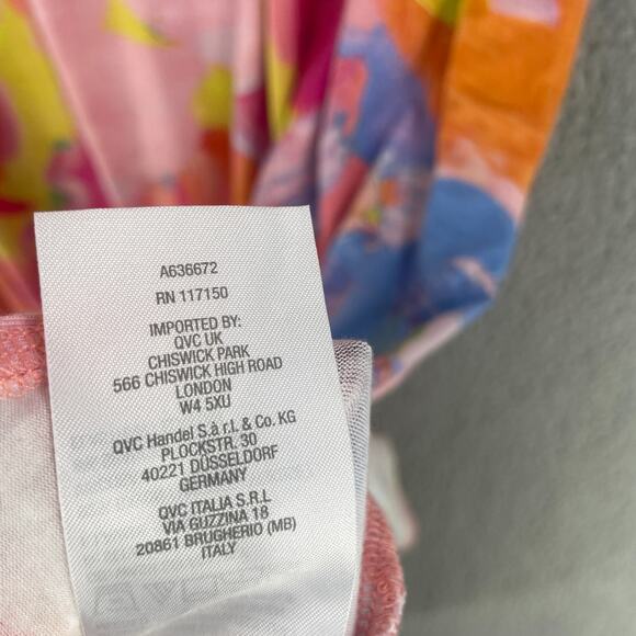 Quaker Factory Womens Floral Colorful Dress Maxi Sz XL Long Rayon Stretch Flowy - Picture 8 of 15